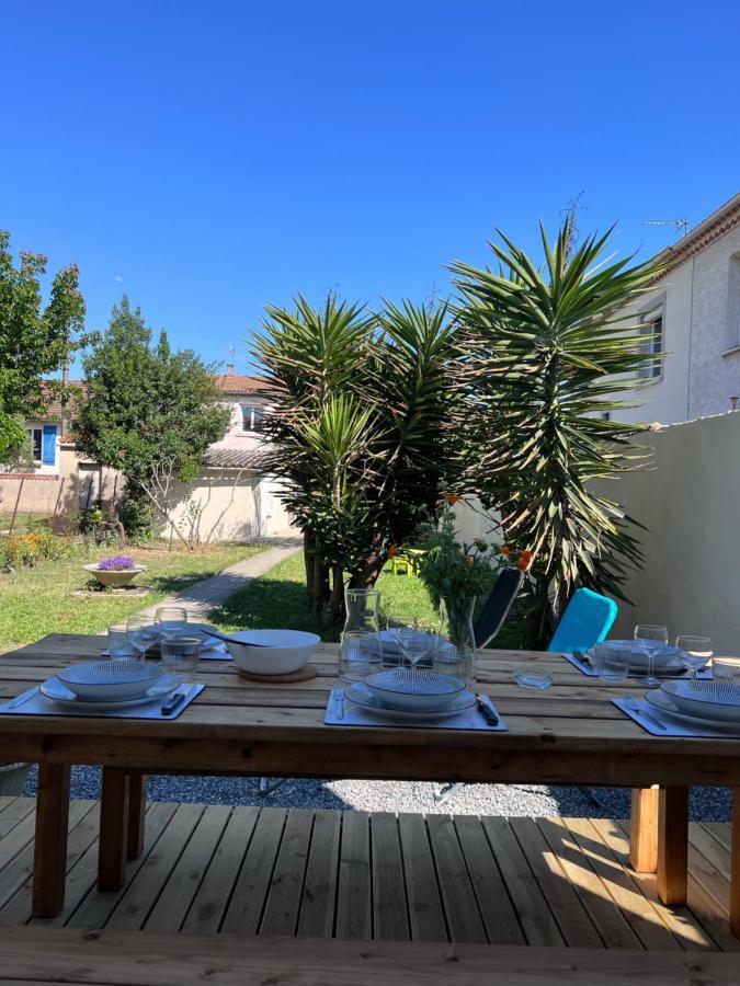 Charmante Maison Climatisee Avec Piscine Au Calme A Carcassonne Eksteriør bilde